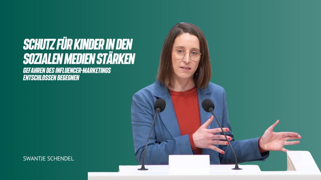 Titelbild - Swantje Schendel - Rede zum Kinderschutz im Rahmen des Influencer-Marketings